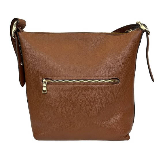 Coach Val Duffle With Refined Pebble Leather In Redwood Retail $398 NWOT - Picture 15 of 15